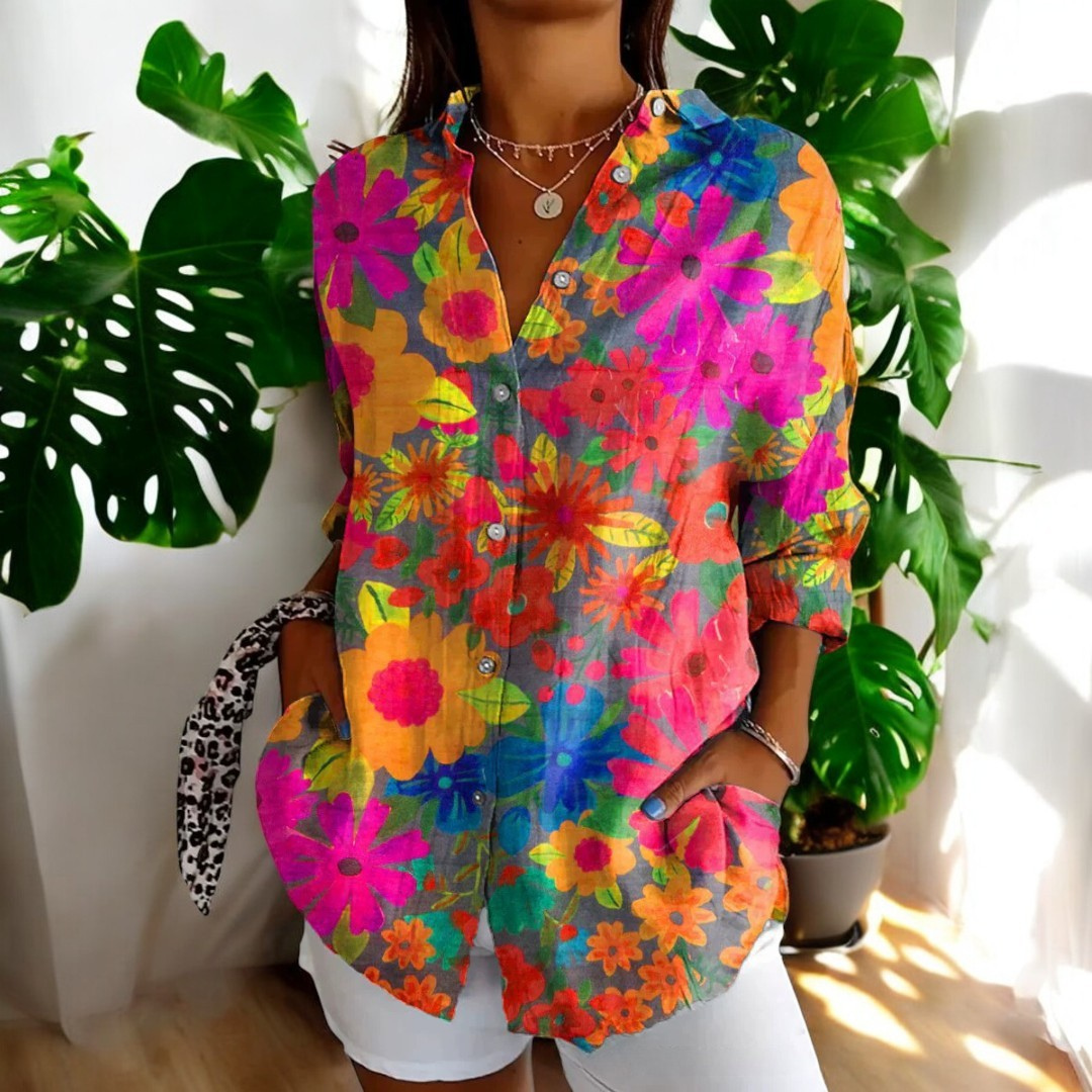 Lucienne | Chemise Élégante à Boutons