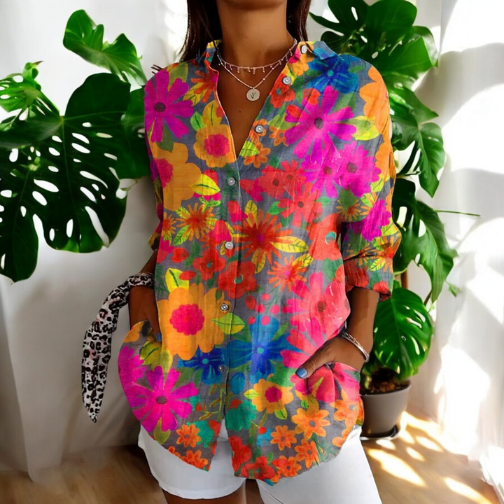 Lucienne | Chemise Élégante à Boutons
