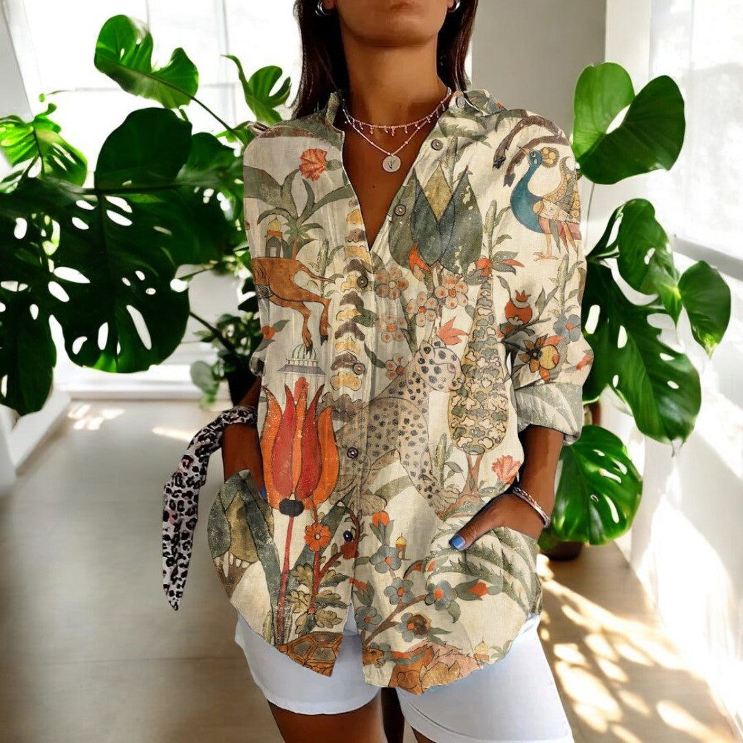 Lucienne | Chemise Élégante à Boutons